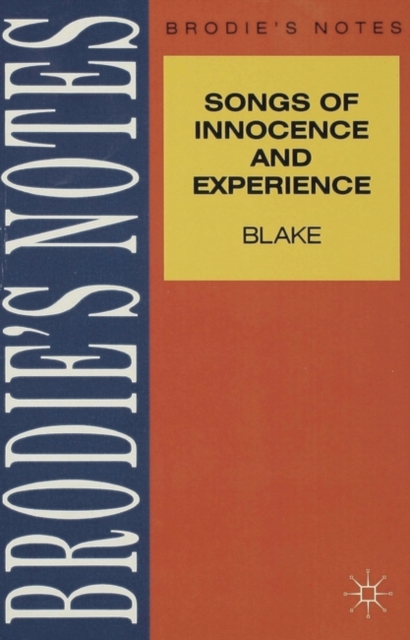 Blake: Songs of Innocence and Experience, Paperback / softback Book