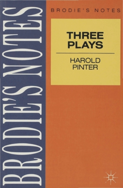 Pinter: Three Plays, Paperback / softback Book