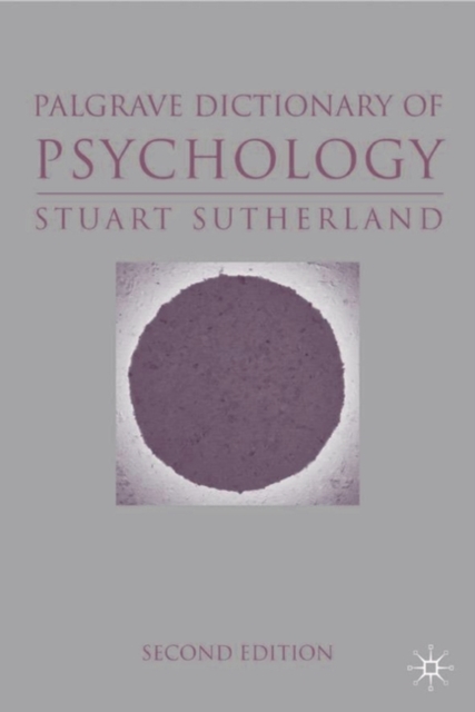 The Macmillan Dictionary of Psychology, Paperback / softback Book