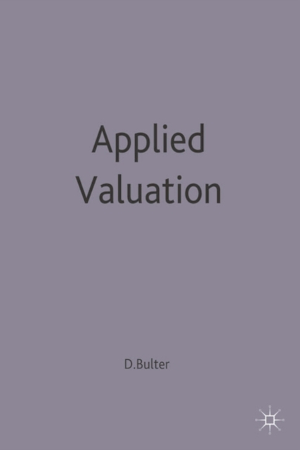 Applied Valuation, Paperback / softback Book