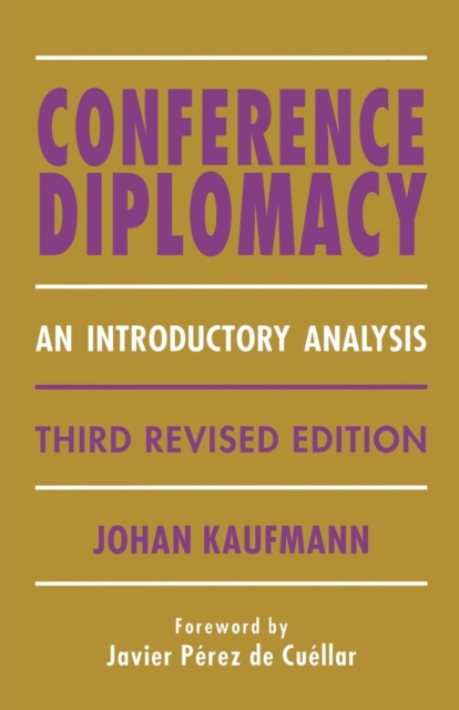 Conference Diplomacy : An Introductory Analysis, Paperback / softback Book