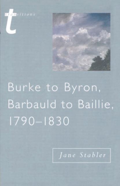 Burke to Byron, Hardback Book