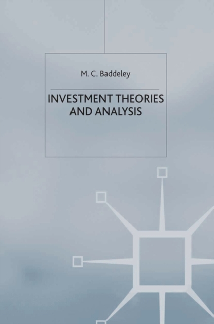 Investment : Theories and Analyses, Paperback / softback Book