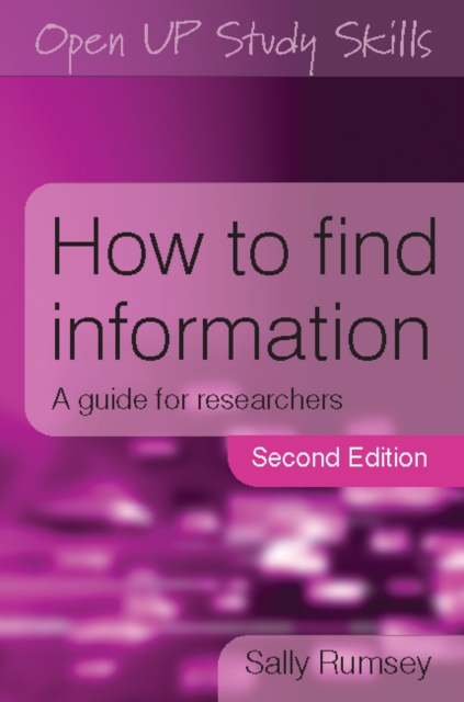 How to Find Information: a Guide for Researchers, PDF eBook