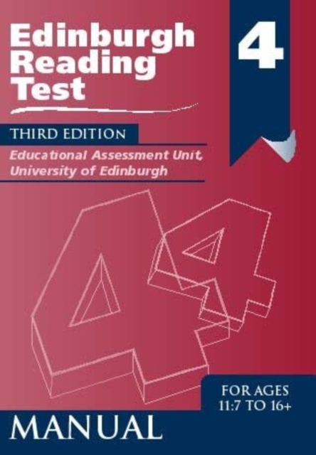 Edinburgh Reading Test (ERT) 4 Specimen Set : A Series of Diagnostic Teaching AIDS, Loose-leaf Book
