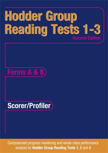Hodder Group Reading Tests (HGRT) II: 1-3 Scorer/Profiler CD-ROM, CD-Audio Book