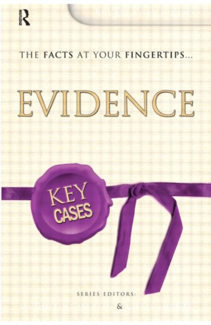 Key Cases: Evidence, Paperback / softback Book