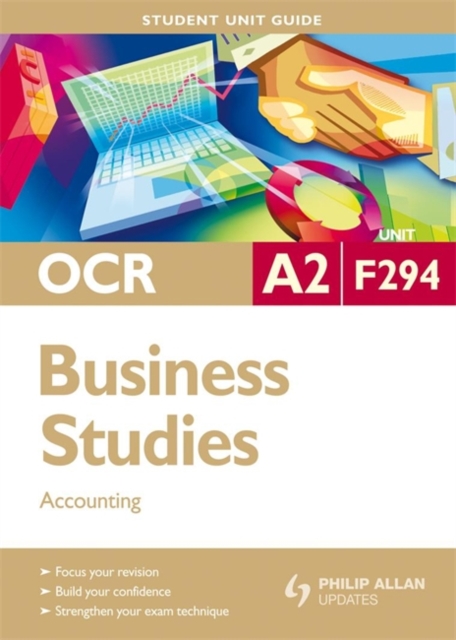 OCR AS Business Studies : Accounting Unit F294, Paperback Book