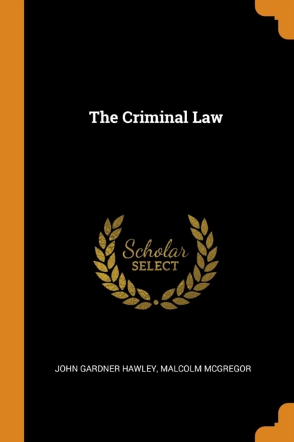 The Criminal Law, Paperback / softback Book
