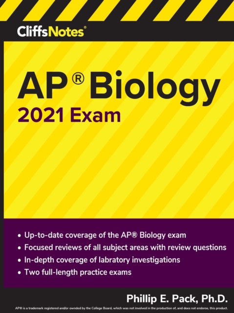 CliffsNotes AP Biology 2021 Exam, Paperback / softback Book