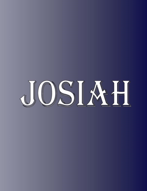 Josiah : 100 Pages 8.5" X 11" Personalized Name on Notebook College Ruled Line Paper, Paperback / softback Book