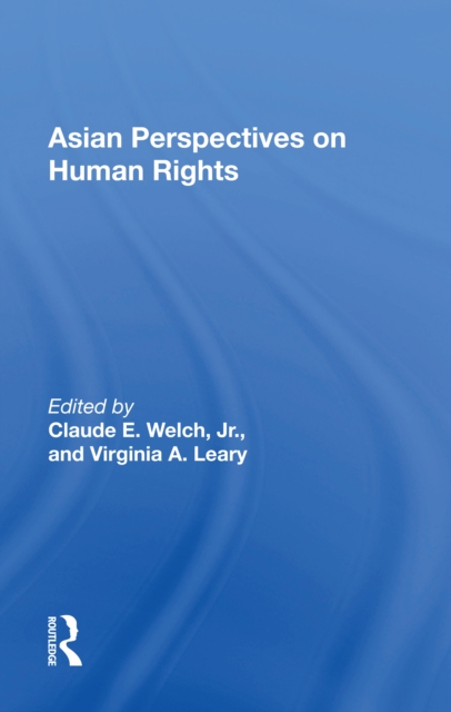 Asian Perspectives On Human Rights, Hardback Book