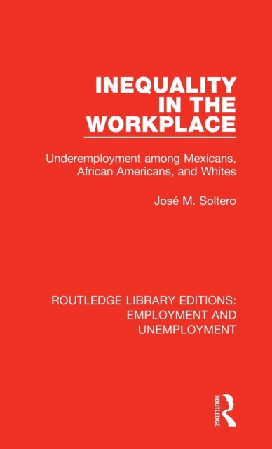 Inequality in the Workplace : Underemployment among Mexicans, African Americans, and Whites, Hardback Book