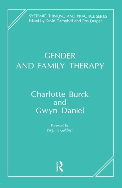 Gender and Family Therapy, Hardback Book