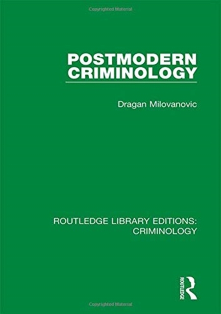 Postmodern Criminology, Hardback Book