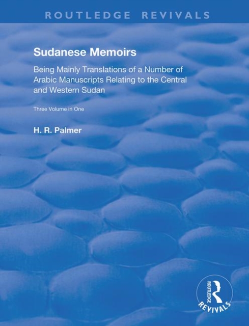 Sudanese Memoirs : Template Subtitle, Hardback Book