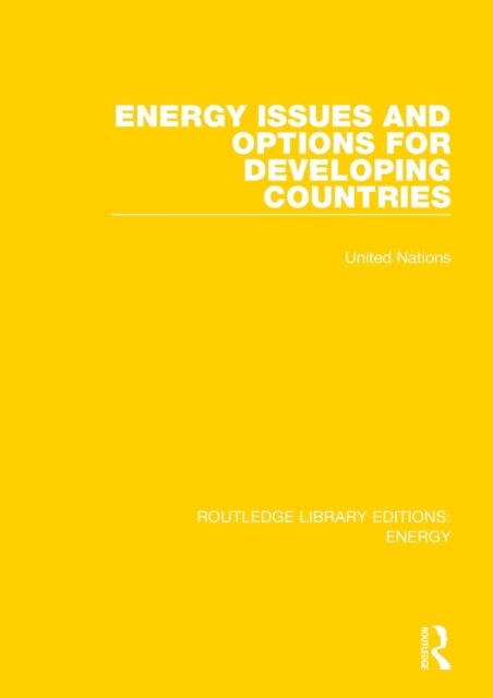 Energy Issues and Options for Developing Countries, Paperback / softback Book