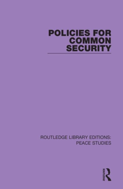 Policies for Common Security, Hardback Book