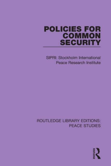 Policies for Common Security, Paperback / softback Book