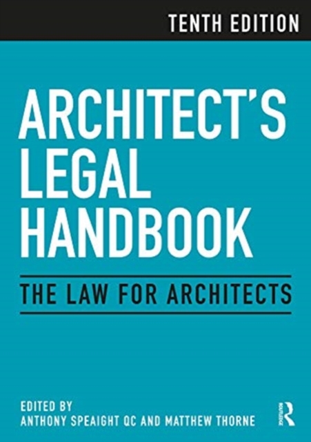 Architect's Legal Handbook : The Law for Architects, Hardback Book