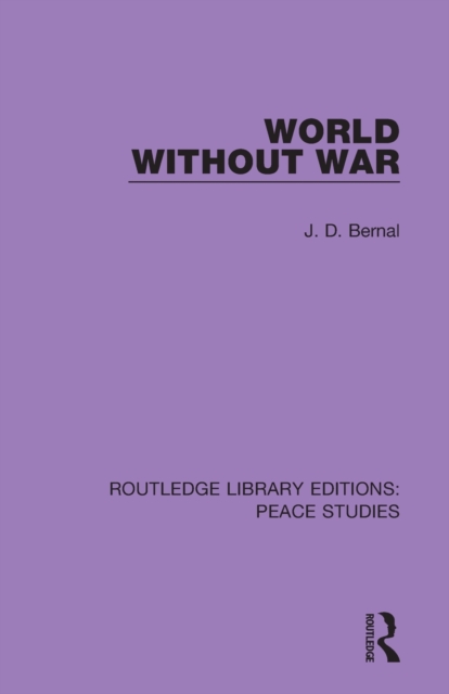 World Without War, Paperback / softback Book