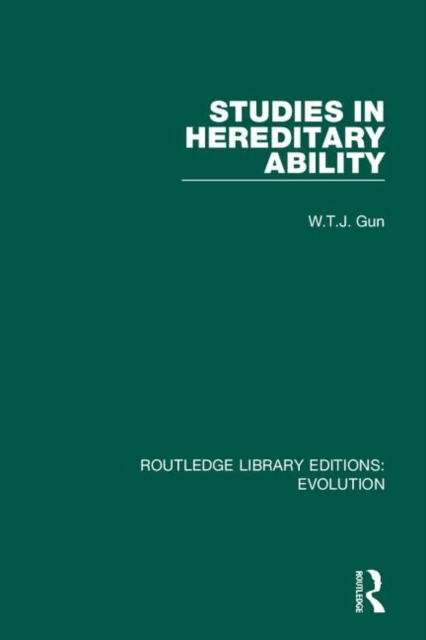 Studies in Hereditary Ability, Hardback Book