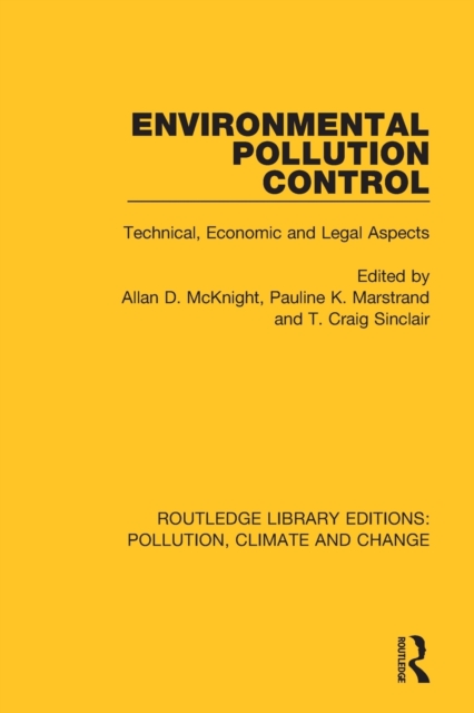 Environmental Pollution Control : Technical, Economic and Legal Aspects, Paperback / softback Book