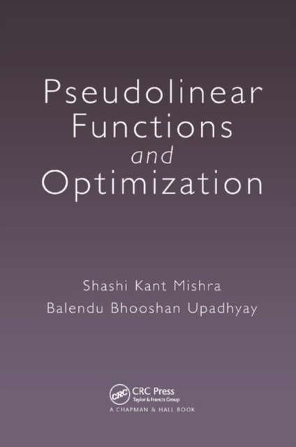 Pseudolinear Functions and Optimization, Paperback / softback Book
