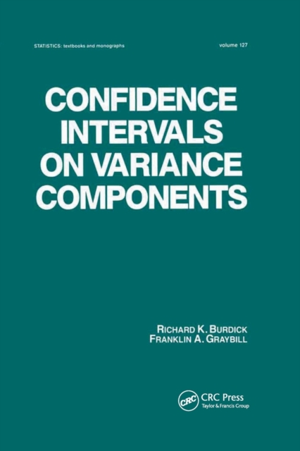 Confidence Intervals on Variance Components, Paperback / softback Book