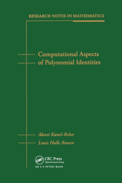 Computational Aspects of Polynomial Identities, Paperback / softback Book
