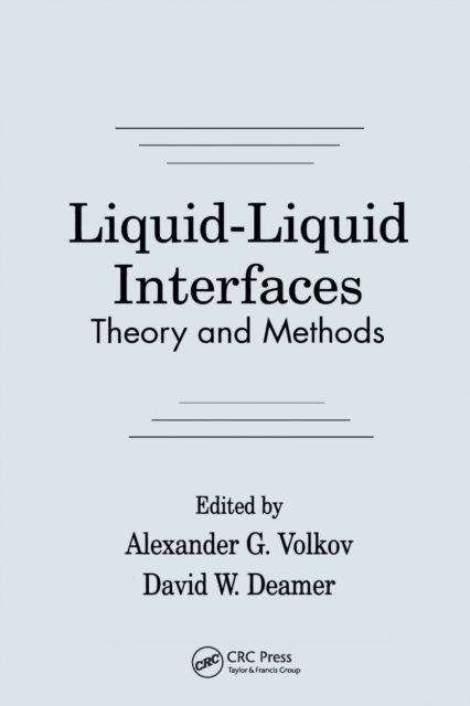 Liquid-Liquid InterfacesTheory and Methods, Paperback / softback Book