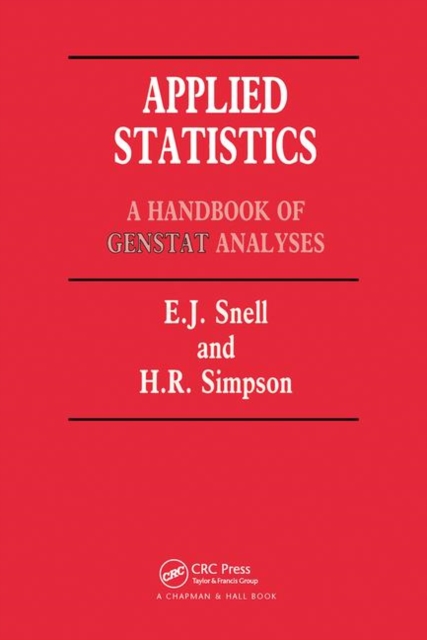 Applied Statistics : Handbook of GENSTAT Analysis, Paperback / softback Book