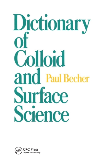 Dictionary of Colloid and Surface Science, Paperback / softback Book