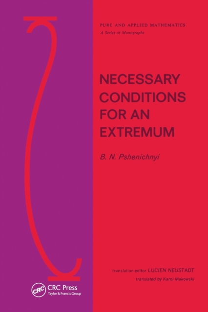 Necessary Conditions for an Extremum, Paperback / softback Book