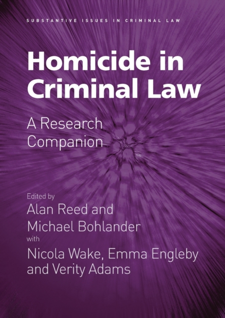 Homicide in Criminal Law : A Research Companion, Paperback / softback Book