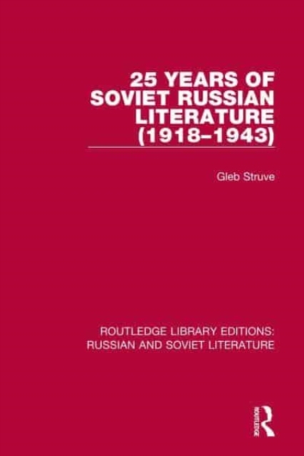 Routledge Library Editions: Russian and Soviet Literature, Multiple-component retail product Book