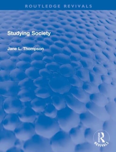 Studying Society, Paperback / softback Book