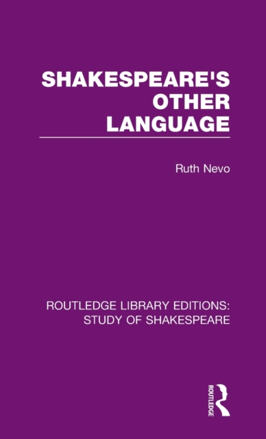 Shakespeare's Other Language, Hardback Book