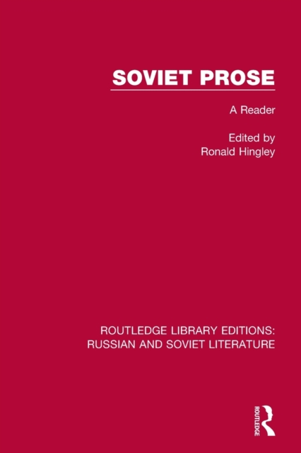 Soviet Prose : A Reader, Paperback / softback Book