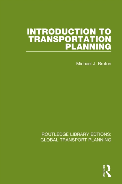 Introduction to Transportation Planning, Paperback / softback Book