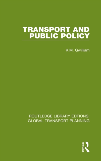 Transport and Public Policy, Hardback Book