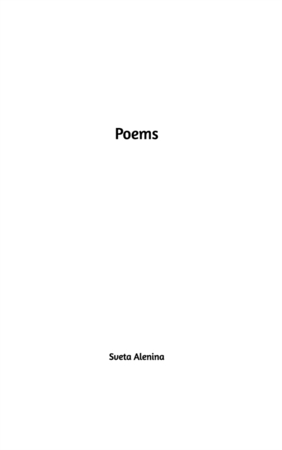 Poems., Hardback Book