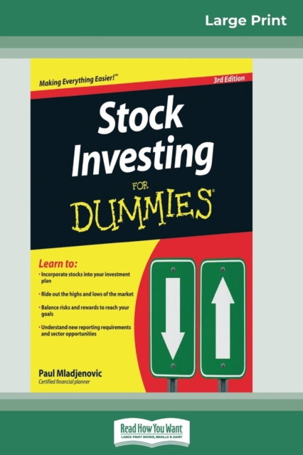 Stock Investing for Dummies(R) (16pt Large Print Edition), Paperback / softback Book