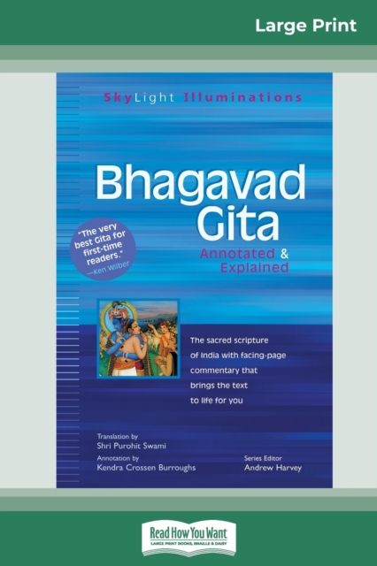 Bhagavad Gita : Annotated & Explained (16pt Large Print Edition), Paperback / softback Book