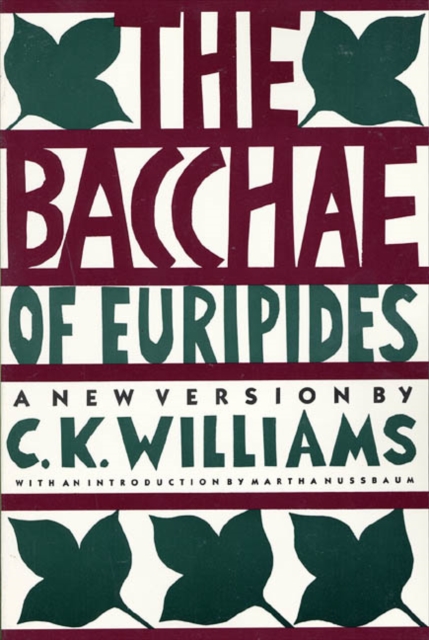 The Bacchae of Euripides, Paperback / softback Book