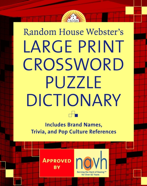 Random House Webster's Large Print Crossword Puzzle Dictionary, Paperback / softback Book