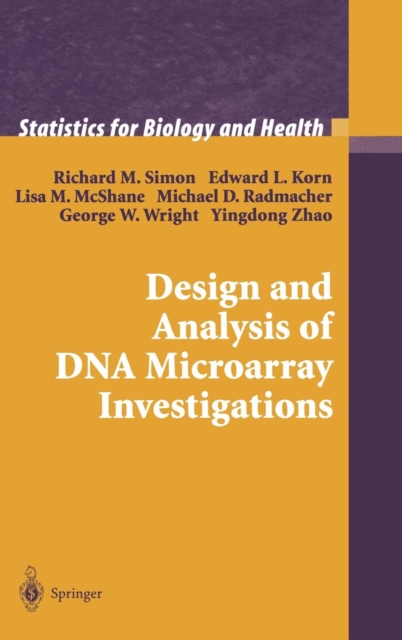 Design and Analysis of DNA Microarray Investigations, Hardback Book