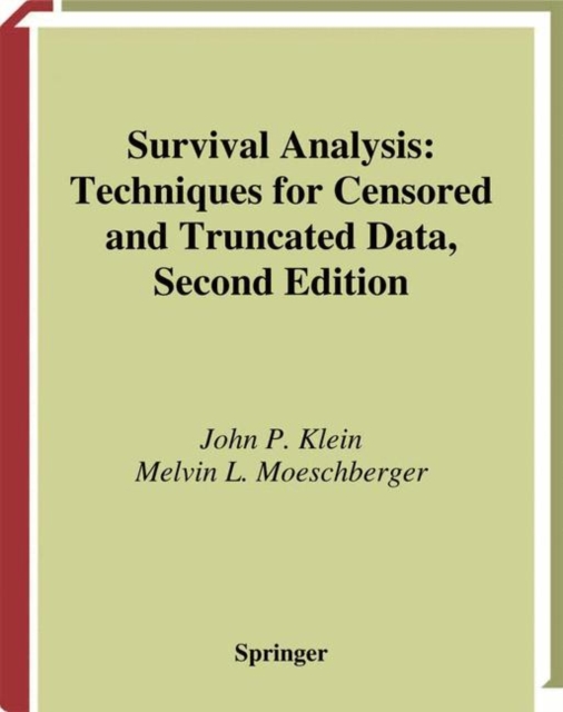 Survival Analysis : Techniques for Censored and Truncated Data, PDF eBook
