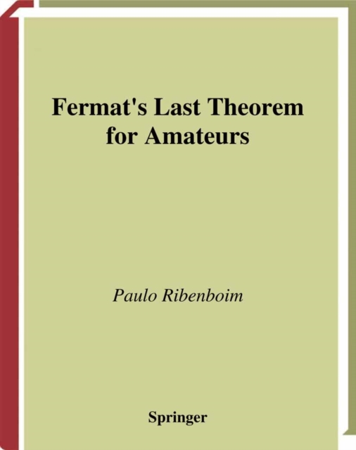 Fermat's Last Theorem for Amateurs, PDF eBook