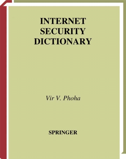 Internet Security Dictionary, PDF eBook